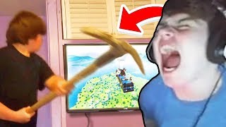 Reacting to ULTIMATE Fortnite RAGES [upl. by Dionne]