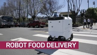 These robots are delivering food to your door [upl. by Clayberg]