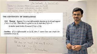 Lecture 45  Darbouxs Intermediate value theorem with proof  The continuity of Derivatives  Tamil [upl. by Dolf]