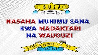 01 Nasaha Muhimu Sana Kwa Madaktari na Wauguzi [upl. by Ramedlav504]