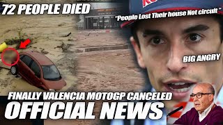 INSANE Severe FLOOD 72 People is DEAD Valencia MotoGP CANCELED Marquez BIG ANGRY Martin get TITLE [upl. by Ruenhs]