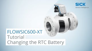 Tutorial Change the RTC Battery of the FLOWSIC600XT gas meter  SICK AG [upl. by Inalawi]