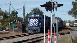 101624 great lakes central 391 385 395 switching northern logistics in clare michigan part one [upl. by Hearn796]