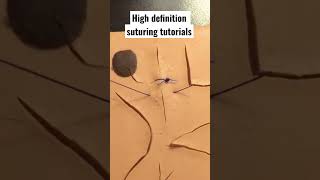 Simple interrupted suturing in HD 🩺 🏥 [upl. by Eiramanna]