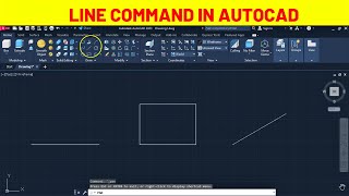 Line Command Tutorial in AutoCAD  Robo CAD [upl. by Lav]