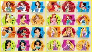 Disney Princess Belle Ariel Jasmine Rapunzel  Trapped Doors Compilation [upl. by Sankaran803]