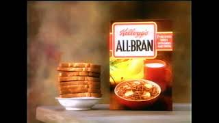 Kelloggs All Bran Advert A Great Fibre Provider  1991 [upl. by Khosrow886]