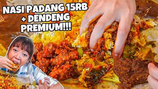 NASI PADANG MURAH EMPERAN  DENDENG PREMIUM YOSHINORAK TABUR ABON BOBON SANTOSO BELLASMR [upl. by Leahcym]