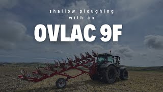 Turning soil 35m at a time with an OVLAC 9F mini shallow plough [upl. by Anaujat]