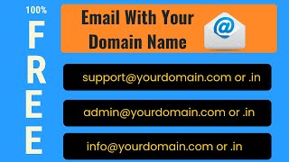 Free Email With Your Domain Name  Step By Step Setup  Trust It Is Super Simple amp Easy [upl. by Aniram]