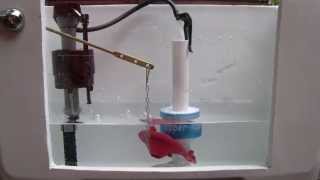 How To Repair Running Toilet Valve Stop Flapper Valve Sticking Open [upl. by Enrahs]