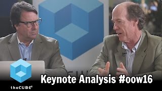 Keynote Analysis  Oracle OpenWorld  oow16  theCUBE [upl. by Marienthal]