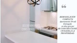 REMODELACIÓN COMPLETA APARTAMENTO 54 M2 FONTANA 2 MADRID CUNDINAMARCA [upl. by Leonid672]