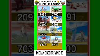 ALL SCHEATCODESS🤑 INDIAN BIKE DRIVING 3D GAME NEW UPDATE 🔥💯ibd3dnew gaming shorts [upl. by Ennaitsirhc]