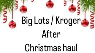 After Christmas sale  Big Lots and Kroger [upl. by Honig229]