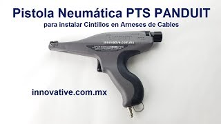 Pistola Neumática PTS PANDUIT para Instalar Cintillos en Arneses de Cables  Ergonomica [upl. by Ardnoet]