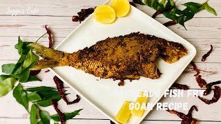 Recheado Fish Fry  Recheado Masala Recipe  Goan Fish Fry Recipe  Goan Recheado Fish Fry Recipe [upl. by Nirad505]