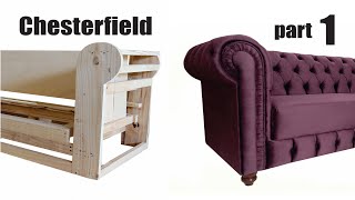 Fiz uma nova estrutura do Chesterfield DIY chesterfield sofa [upl. by Lieberman]