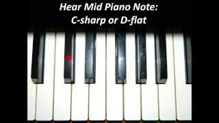 Hear Piano Note  Mid C Sharp or D Flat [upl. by Madi]