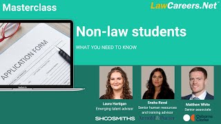 Masterclass  NONLAW STUDENTS what you need to know  LawCareersNet [upl. by Siseneg234]