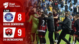 Adana Demirspor 2 6  7 2 24 Erzincanspor MAÇ ÖZETİ Ziraat Türkiye Kupası 5 Tur Maçı [upl. by Adnola]