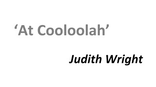 At Cooloolah by Judith wright summary in Tamil [upl. by Niras]