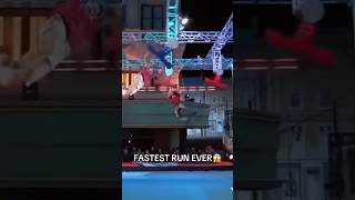 FASTEST NINJA WARRIOR RUN EVER😱 shorts [upl. by Frymire]