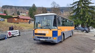 Autobus Karosa B931 SPZ 5AC 8873 na lince SKIBUS 2 Velká Úpa  Pec pod Sněžkou [upl. by Shushan]