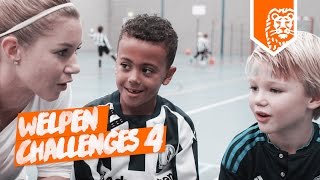 WELPENVOETBAL CHALLENGES ft ANOUK HOOGENDIJK – USV HERCULES UTRECHT [upl. by Nnaerb]