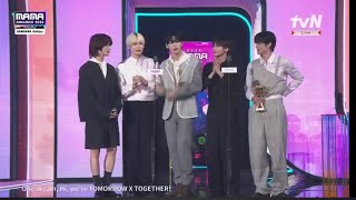 TXT wins Worldwide Fans Award at MAMA 2023 [upl. by Isied]