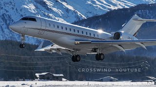 Engadin Airport  Aviation Action  22 Minutes  30122019 [upl. by Eaner168]