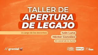 📙 TALLER DE APERTURA DE LEGAJO 2023 📙 [upl. by Lyndsie]