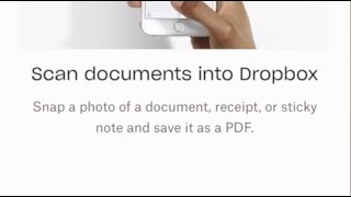 How to scan a document or photo in Dropbox on iPhone 13 [upl. by Jon]