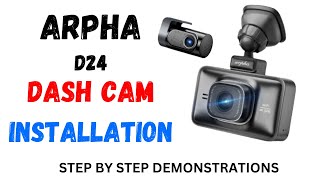 HOW TO INSTALL A DASH CAM STEP BY STEP DEMONSTRATIONS AND ROUTE amp HIDE THE WIRES APRHA D24 DASH CAM [upl. by Yssak]