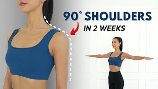 90° Lean Shoulders Workout  Get Beautiful Neck amp Shoulders  No Equipment Standing Only [upl. by Suaeddaht]