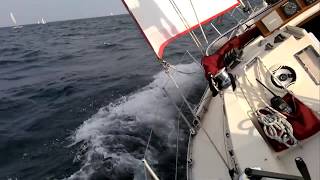 Nicholson 303 sy Hayka sailing on Tall ship 2011 p1mp4 [upl. by Adnam]