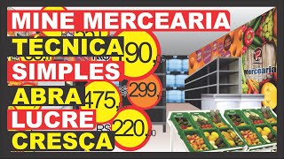 Mini Mercearia 22M técnica simples e fácil você abre com pouco cresce rápido e lucra muito [upl. by Cutlor387]