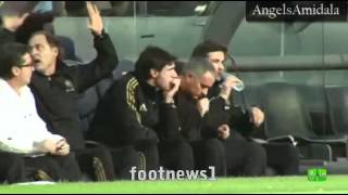 Jose Mourinho Show VS Barcelona Away  Barcelona  Real Madrid 12 21042012 [upl. by Hoffmann]