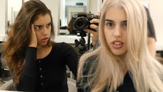 MY CRAZY HAIR TRANSFORMATION  brunette to platinum blonde [upl. by Egedan383]