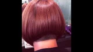 Hair Makeover  Shoulder Length to Buzzed Nape Bob Haircut [upl. by Aurea38]