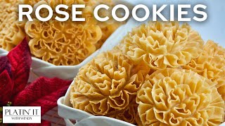 Easy CRISPY Rose Cookies  Lotus Blossom Cookies  Acchu Murukku [upl. by Dhar921]