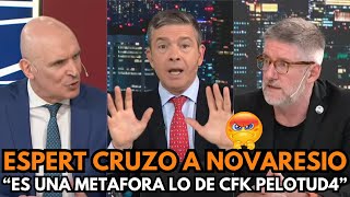 ESPERT SE CRUZÓ CON NOVARESIO TRAS LOS DICHOS DE MILEI A CFK quotFUE UNA METÁFORAquot [upl. by Onra]