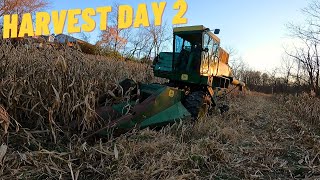 Second Day of Corn Harvest  John Deere 3300 [upl. by Bonn]