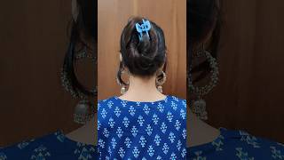 Very Easy High Clutcher Juda Hairstyle 🤩 daily Use Hairstyle shortsvideo hairstyle judahairstyle [upl. by Yeltnerb]