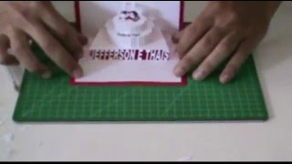 kirigami  Confeccionando um cartão estilo POPUP [upl. by Euqinobe]