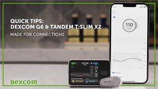 Quick Tips for Using Dexcom G6 with the Tandem tslim X2 Insulin Pump with ControlIQ Technology [upl. by Ellecrad]