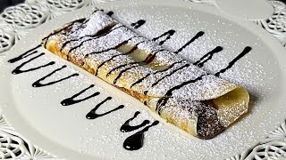 Come Fare Le Crêpes alla Nutella  Ricetta Facile [upl. by Aidnama247]