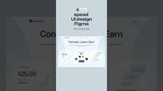 Landing page design in Figma landingpage figma shorts yourubeshorts [upl. by Nywroc]