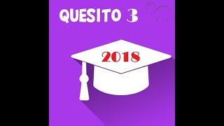 Quesito 3 seconda prova matematica maturità 2018 [upl. by Leinod]