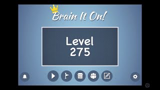 Brain It On Level 275 two shapes and 3 by nagmok [upl. by Ahtabbat858]